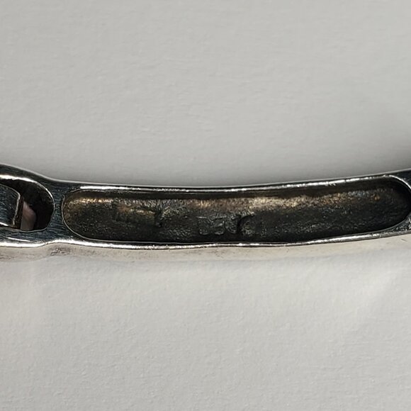 Amethyst & Marcasite Sterling Silver chain bracelet - Picture 11 of 12